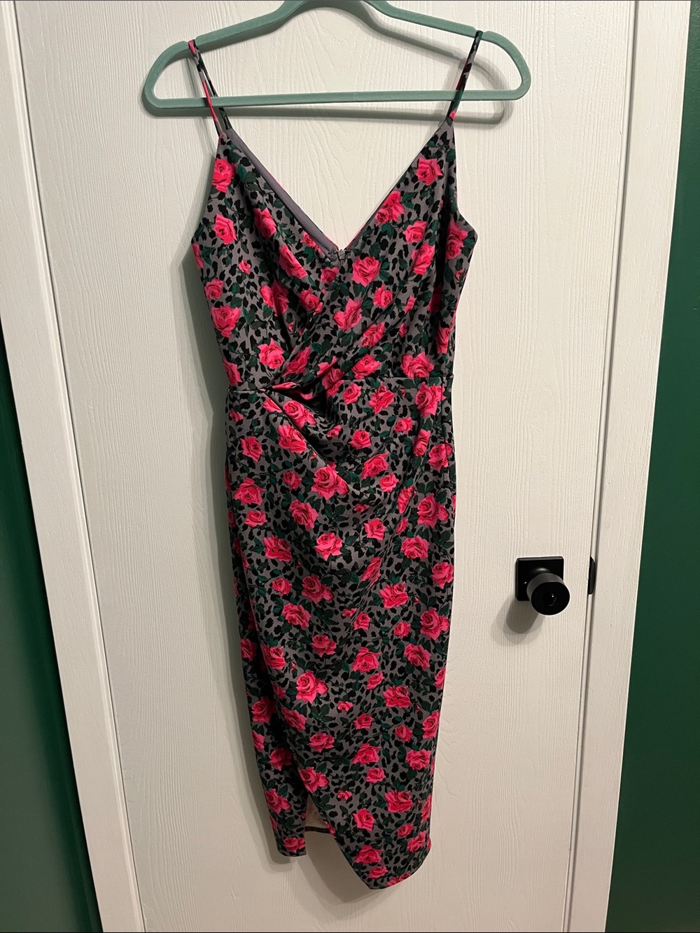 Betsey Johnson cheetah rose dress size 2!
